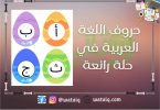 حروف اللغة العربية في حلة رائعة
